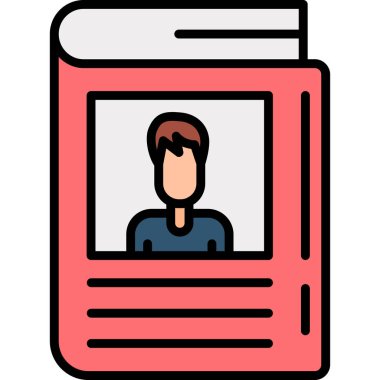 Gazete haber simgesi - taslak biçimi