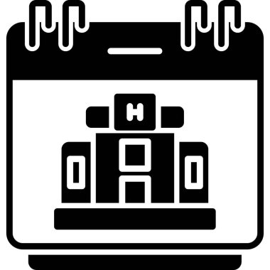 takvim olay simgesi ana hat biçiminde