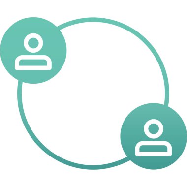 İnsan simgesinin vektör illüstrasyonu