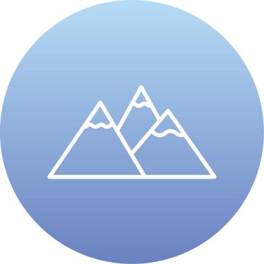 dağ simgesinin vektör illüstrasyonu