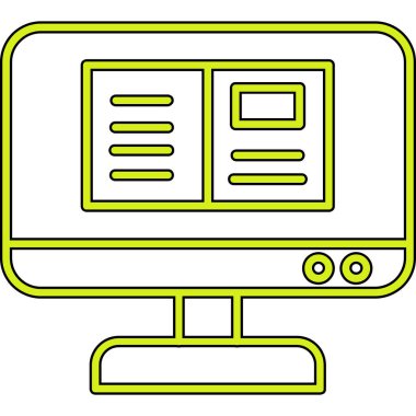 Web tasarım simgesi, vektör illüstrasyonu