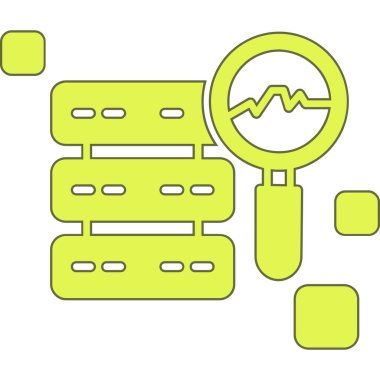 Veri analiz veri simgesi düz biçimdedir. Web ve mobil için vektör illüstrasyonu.