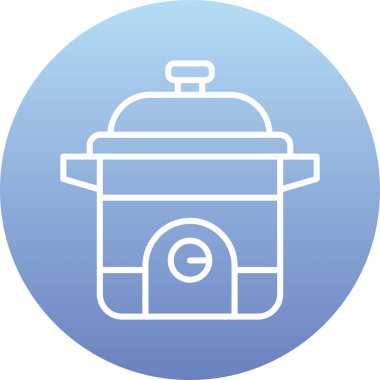 Simge vektör çizim gaz sobası