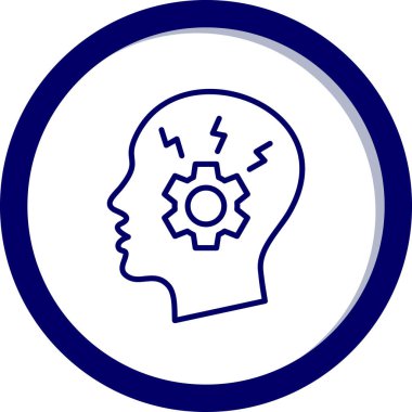 Modern dişli simgesinin vektör çizimi