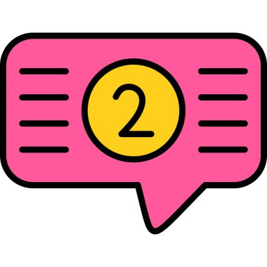 Konuş. Web simgesi basit tasarım