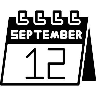 Takvim simgesinin vektör illüstrasyonu