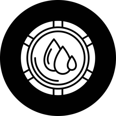 Bir gaz simgesinin vektör illüstrasyonu