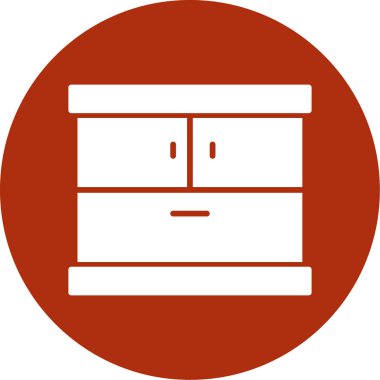 Vektör çizim bir ahşap kutu