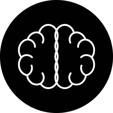 beyin ikonu vektör illüstrasyonu