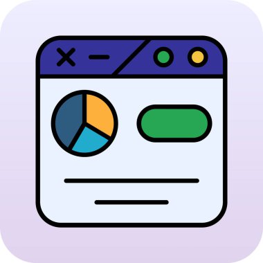 Tarayıcı grafiği simgesi doldurulmuş ana hatlar biçiminde