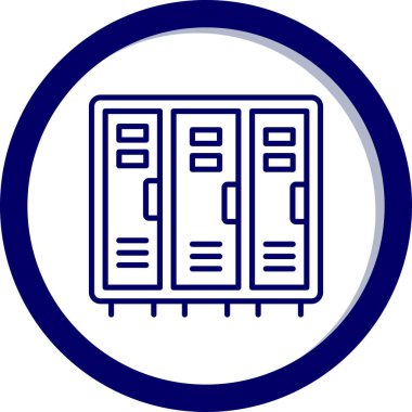 veritabanı. Web simgesi basit illüstrasyon
