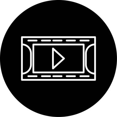 Film simgesinin vektör illüstrasyonu