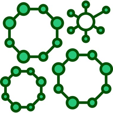 Kimyasal molekül molekül simgesi