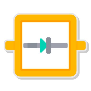 kamera düz vektör simgesi