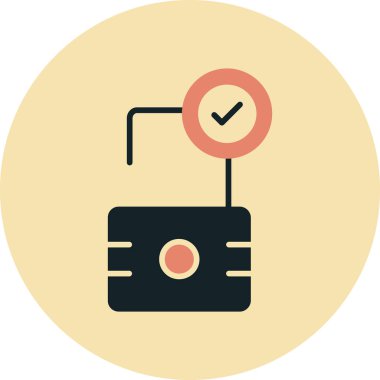 Radyo ikonunun modern bir simgesinin vektör illüstrasyonu