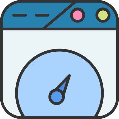 Tarayıcı internet simgesi doldurulmuş ana hatlar biçiminde