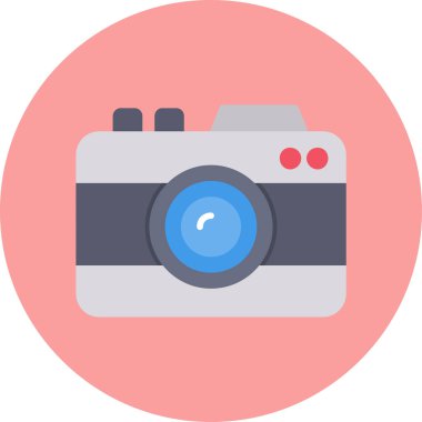 kamera simgesi vektör illüstrasyonu