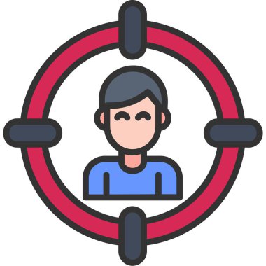 Çizgi film simgesinin vektör çizimi