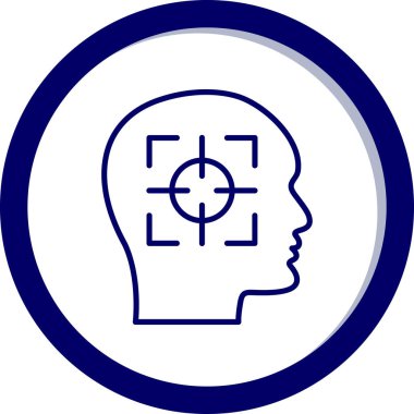 Hedef simgenin vektör illüstrasyonu