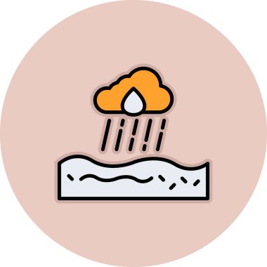 Bulut. Web simgesi basit illüstrasyon