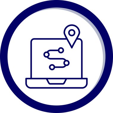 Harita iğnesi. Basit tasarım