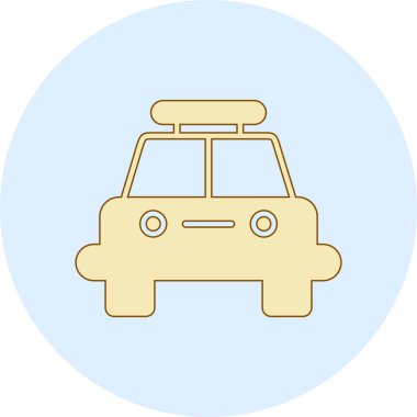 - Araba. Web simgesi basit illüstrasyon