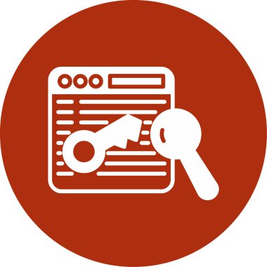 Ara. Web simgesi basit illüstrasyon