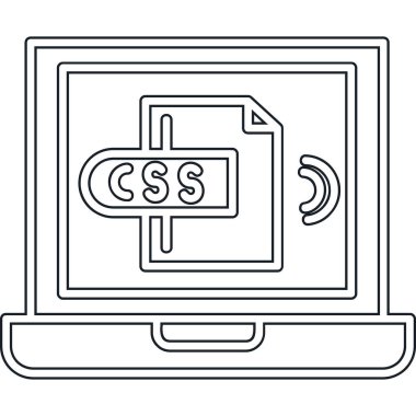 dosya simgesi, vektör illüstrasyonlu dizüstü bilgisayar