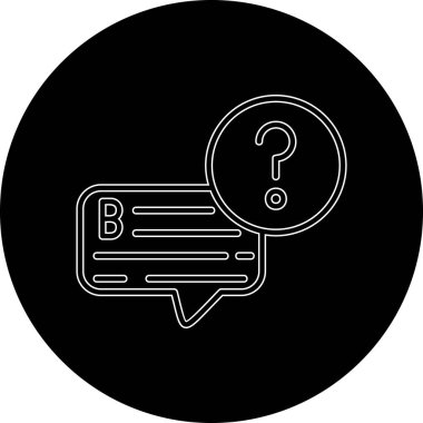 Soru işareti vektör illüstrasyonu