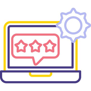 Geri bildirim simgesi. özet geri besleme vektör işareti