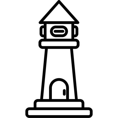 Deniz feneri simgesi, basit tarzı