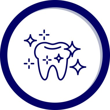 Bir dişin vektör çizimi