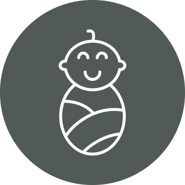 Bebek simgesi, vektör illüstrasyonu