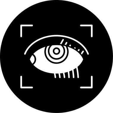 Göz simgesi vektör illüstrasyonu