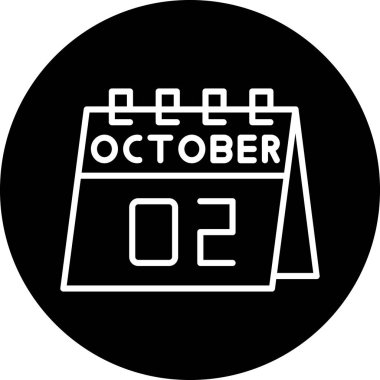 Takvim simgesinin vektör illüstrasyonu