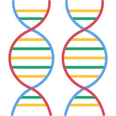 DNA molekülü vektör simgesi