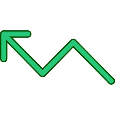 Green Arrow yukarı. Vektör. resimleme.