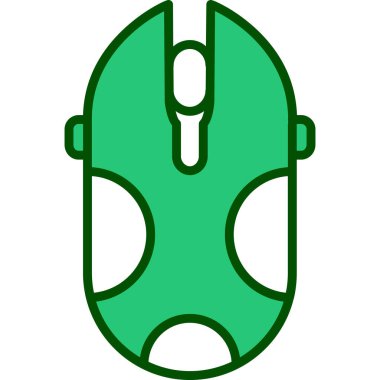 Yeşil bir farenin vektör çizimi