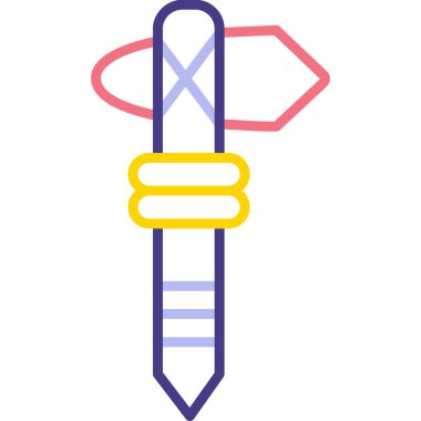 Kalem. Web simgesi basit illüstrasyon