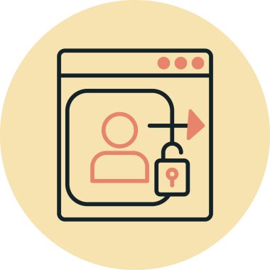 kullanıcı düz simgesi, vektör, illüstrasyon