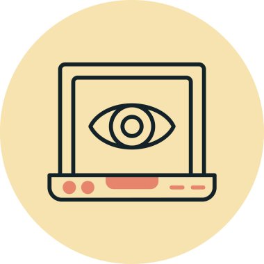 Göz simgesi. vektör illüstrasyonu