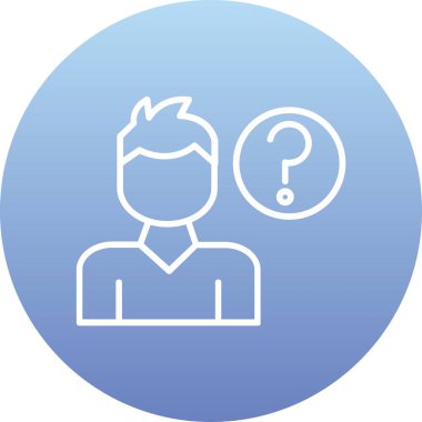 İş adamı vektör simgesi modern illüstrasyon