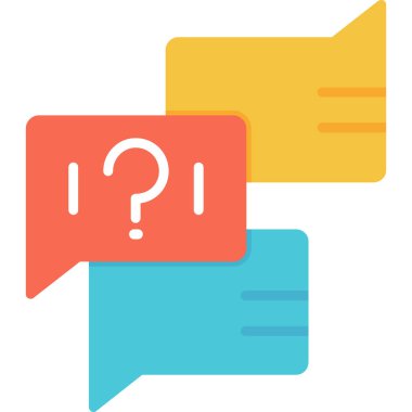 sohbet balonu ileti simgesi düz biçimli