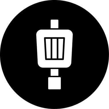 Yiyecek ve içecek ikonunun vektör illüstrasyonu