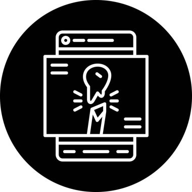 Web tasarım simgesi, vektör illüstrasyonu