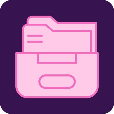 Dosya. Web simgesi basit illüstrasyon