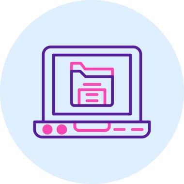 Bilgisayar. Web simgesi basit illüstrasyon