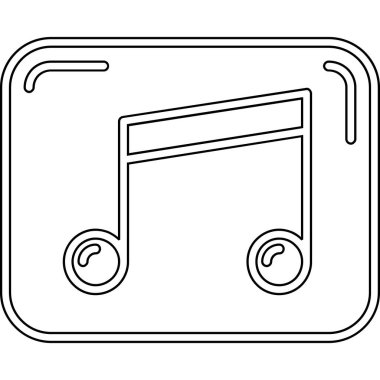 müzik notası simgesi resmi