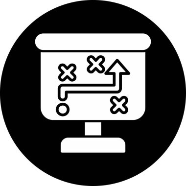 iş yönetimi simgesi, vektör illüstrasyonu