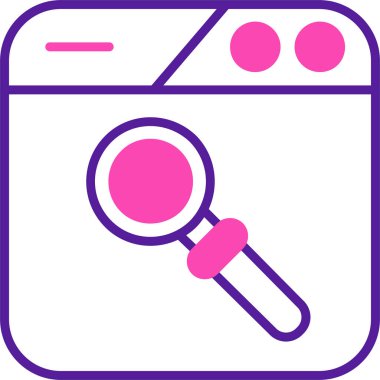 search icon, vector illustration simple design